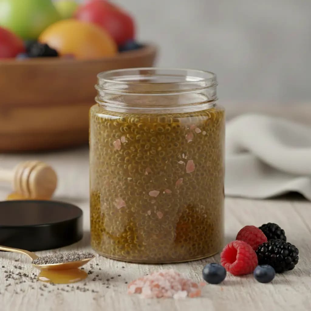 প্রিমিয়াম চিয়া সিডস উইথ হানি অ্যান্ড পিংক সল্ট